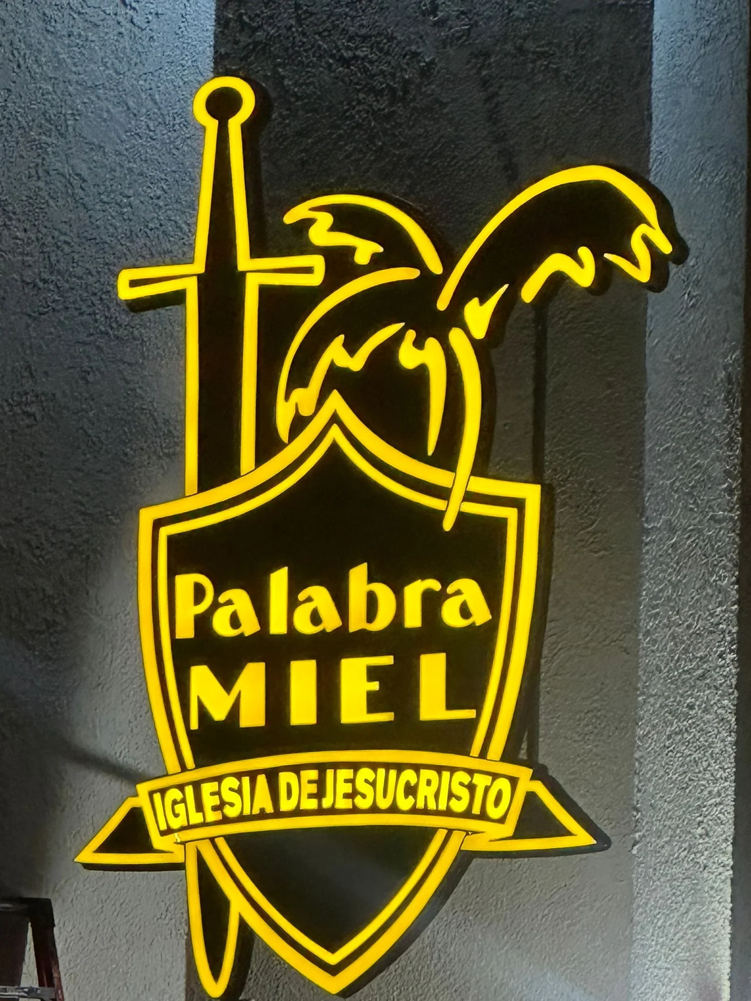 Illuminated custom church sign